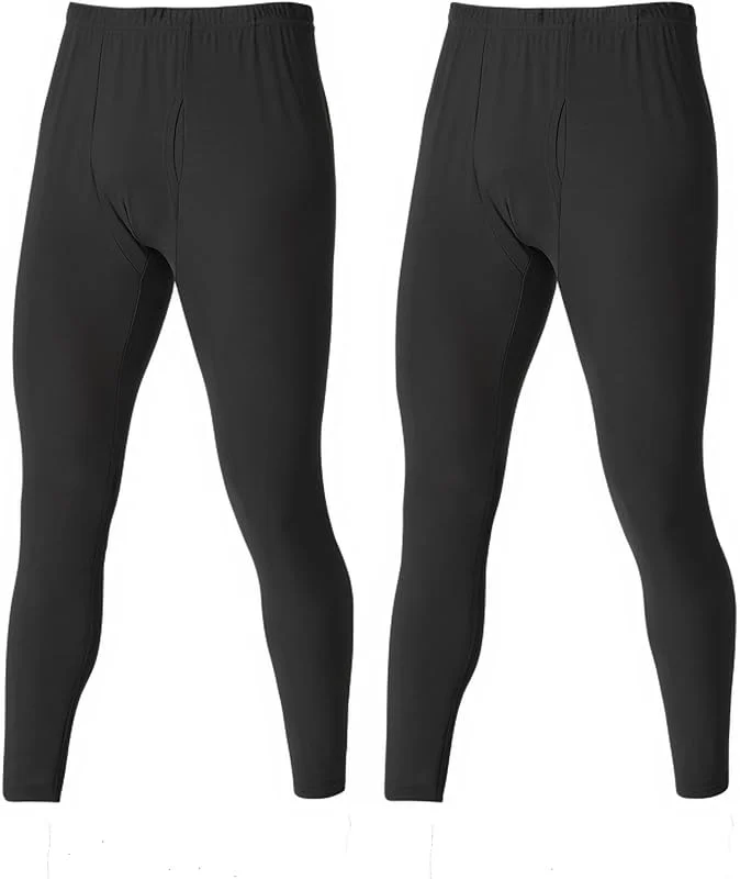 LANBAOSI Lot de 2 caleçons thermiques pour homme — Vetements ski