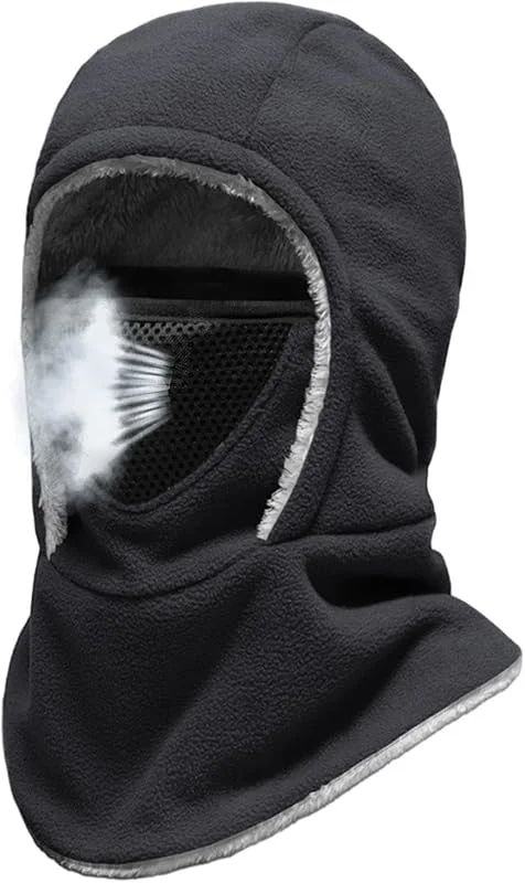 Masque De Ski Capuche Tour de Cou Polaire Thermique par Temps Froid — Vetements ski