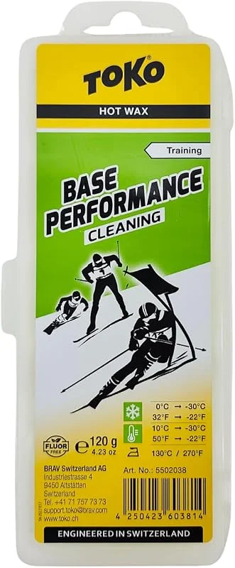 TOKO Base Performance Hot Wax 120 g - Ski - Cire à ski - Wax - Unisex - Intermédiaire à Avancé - Snowboarders — Equipement ski