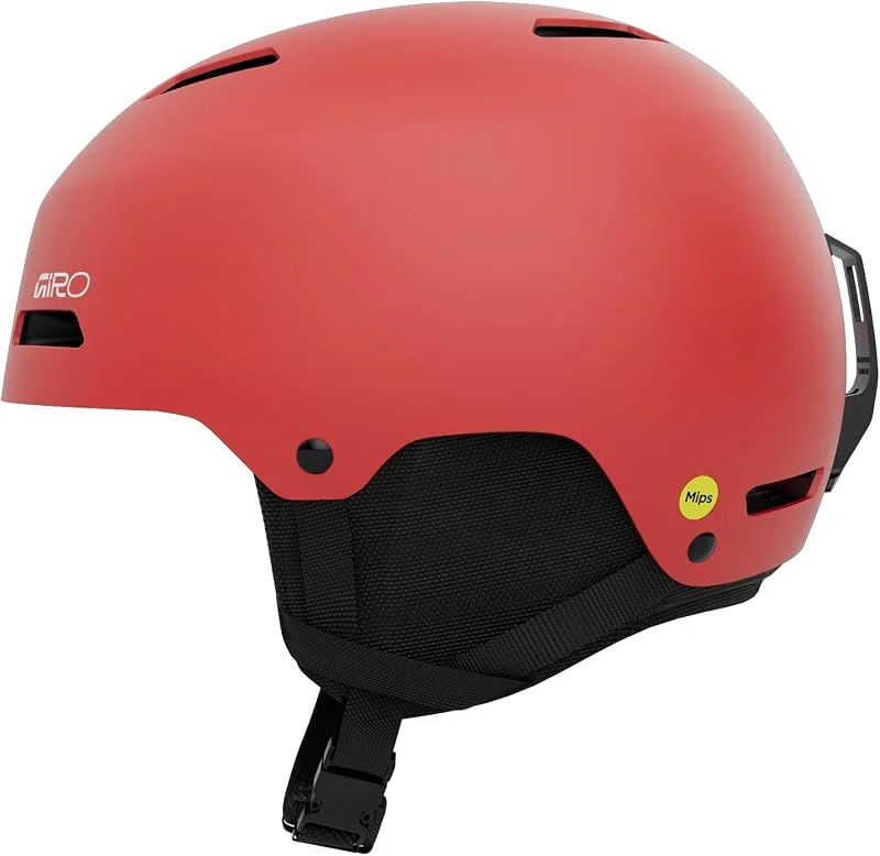 Giro Ledge FS MIPS Casque de Ski et de Snowboard L, Coque Rigide en ABS avec EPS, Protection MIPS, système in Form Fit System, Ventilation, Casque de Freestyle Rouge Mat — Equipement ski