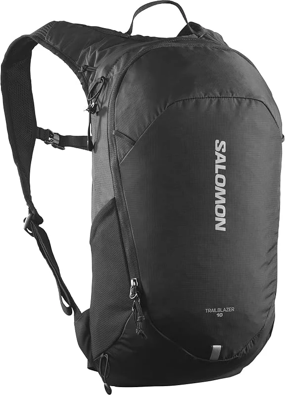 Salomon Trailblazer 10 Backpack, sac à dos léger avec compartiment principal et poches latérales accessibles, harnais confortable, idéal pour randonnées courtes ou trajets — Equipement ski