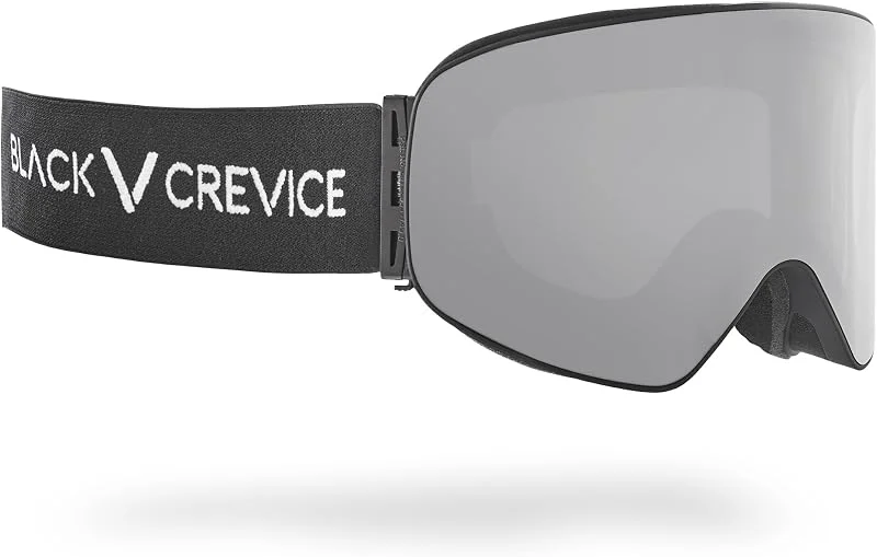 Black Crevice Masque de Ski avec Verres Cylindriques Masque de ski Mixte — Equipement ski