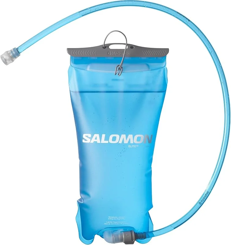 Réservoir Souple Salomon de 1, 5 L, acheminement Court sous Les Bras pour Un accès Facile à l’Eau, vessie Souple rétractable à Mesure Que Vous Buvez, poignée coulissante optimisée — Equipement ski