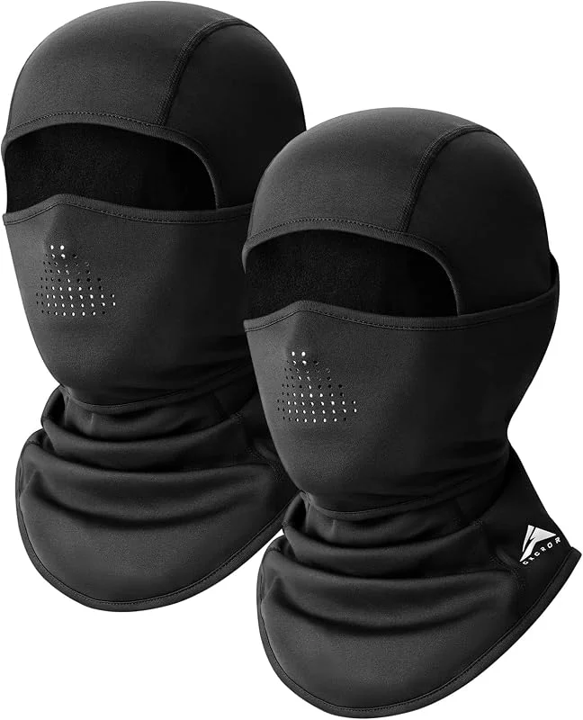 GXCROR Cagoule d'hiver, cagoule de ski, coupe-vent et chaude, masque intégral pour le ski, la moto, la pêche, la course et les activités de plein air — Equipement ski