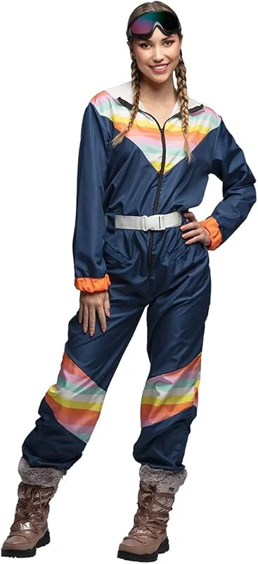 Boland - Combinaison de ski pour femmes, déguisement pour une fête à thème, Halloween ou le carnaval, déguisement des années 80 — Vetements ski