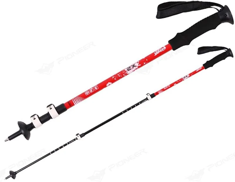 Alliage D'aluminium 7075 Bâtons De Marche Randonnée Télescopique Ultraléger 246g EVA Liège Respirant Poles Trekking Antichoc Antidérapant — Equipement ski