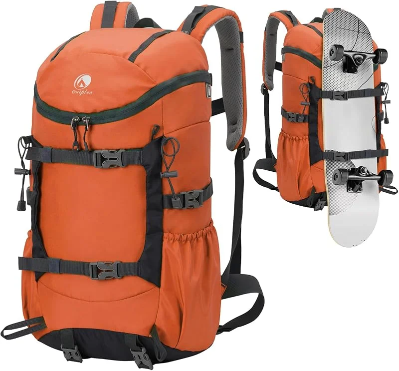 Sac a Dos Randonnée 30L, Léger Imperméable Sac a Dos Voyage, Sac à Dos Sport Quotidien Respirant pour Skateboard, Sac a Dos Loisir pour Camping Trekking — Equipement ski
