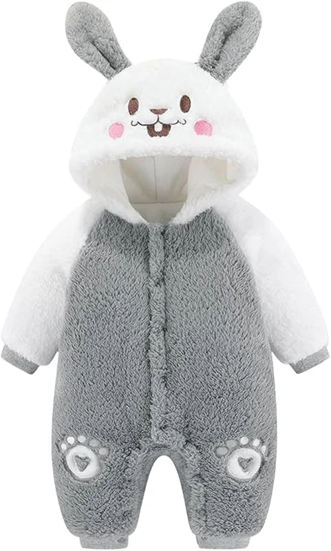 Combinaison De Ski Filles Manches Longues Infantile Garçon Fille Hiver Chaud Barboteuse Polaire À Glissière Pour Garçons Et Filles A Capuche Combinaison De Ski Combinaison Bébé — Vetements ski