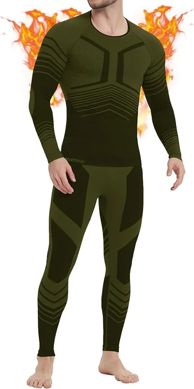 MEETWEE Ensemble de sous-vêtements Thermiques pour Homme sous-vêtements de la Couche de Base Homme (Lot de 1) — Vetements ski