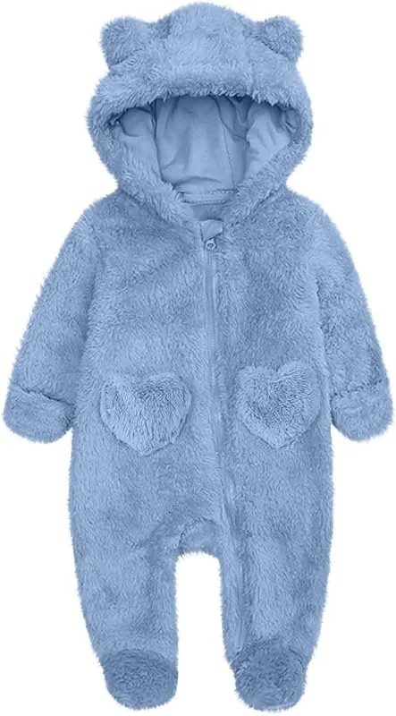 Bébé Combinaison De Neige Garçon Fille Capuche Barboteuse Enfants Manteau Veste Habit Petit Body Lot 3 Ski Enfant Vêtements Épais Rose 9-12 Mois 0-24 mois — Vetements ski
