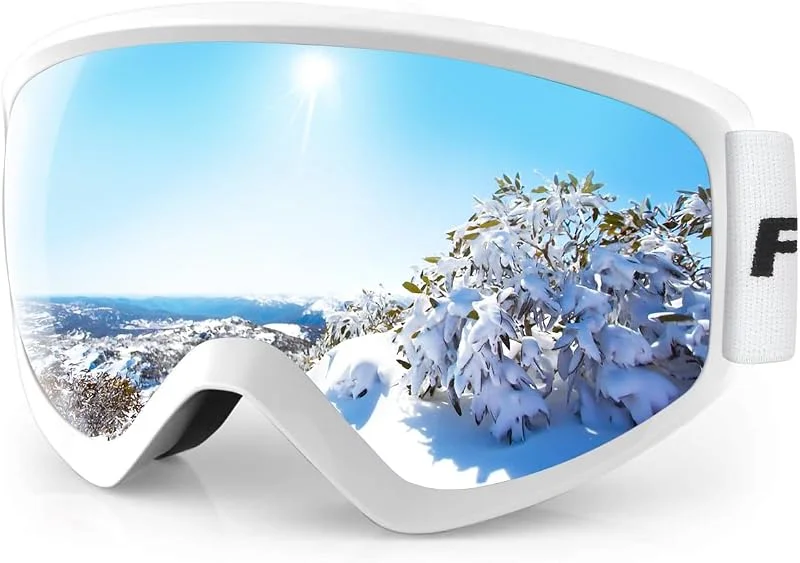 Findway Masque de Ski Protection pour Enfant 5 à 16 Ans Lunette Ski Masque Ski OTG de Garçon ou Fille Anti-UV Antibuée Compatible avec Casque pour Ski Snowboard Autres Sports Hiver — Equipement ski