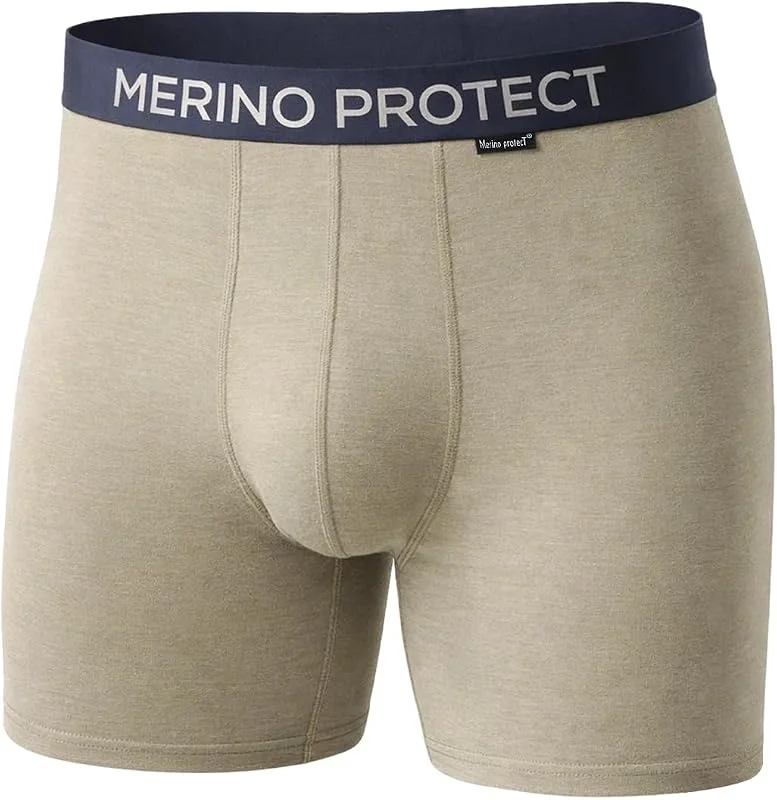 Merino Protect Caleçons en Laine Mérinos Hommes Résistant Aux Odeurs Calson Évacuation de l'humidité sous-Vêtements pour Les Randonnées Longs Vols — Vetements ski