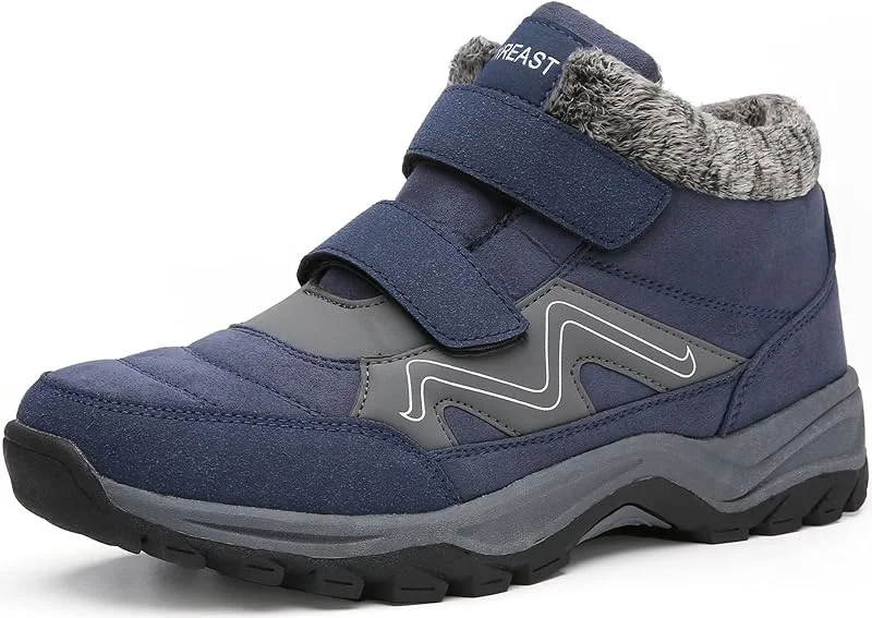 visionreast Bottes Hiver Fourrées Doublure Chaude Femme Homme Chaussures d'hiver Botte de Neige imperméables Hiver Antidérapage randonnée Unisexe — Equipement ski