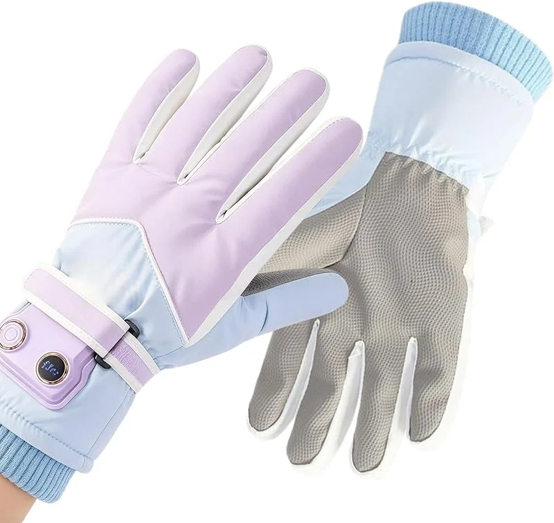 Générique Gants Chauffants 3 Niveaux, Écran Tactile, Moufle Étanche — Vetements ski