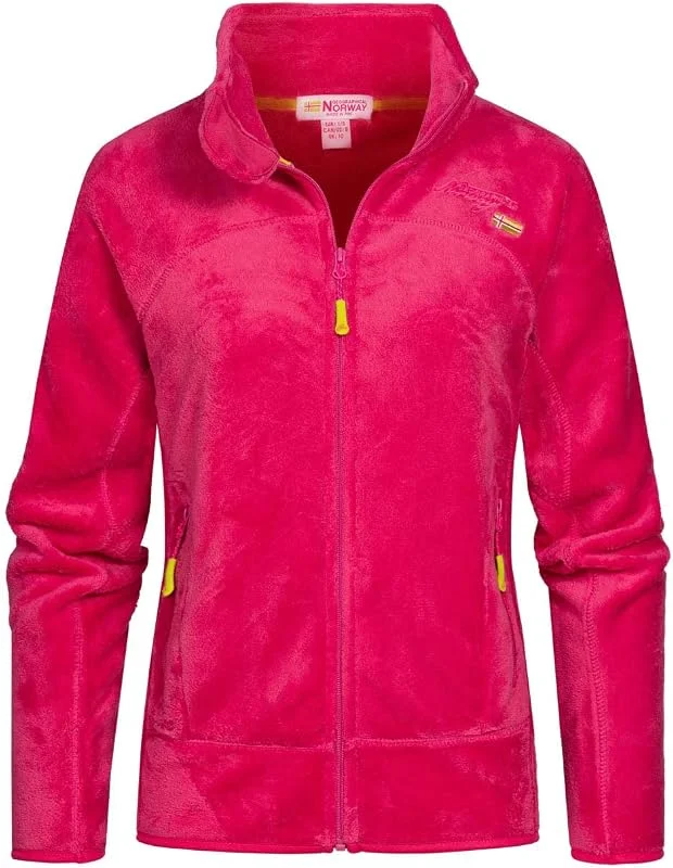Geographical Norway UPALINE Lady - Polaire Chaude Douce Femme Confortable - Veste Hiver Chaud Femmes Doux - Sweat Epais Longues Manches - Pull Parfait Fourrure Confort — Vetements ski