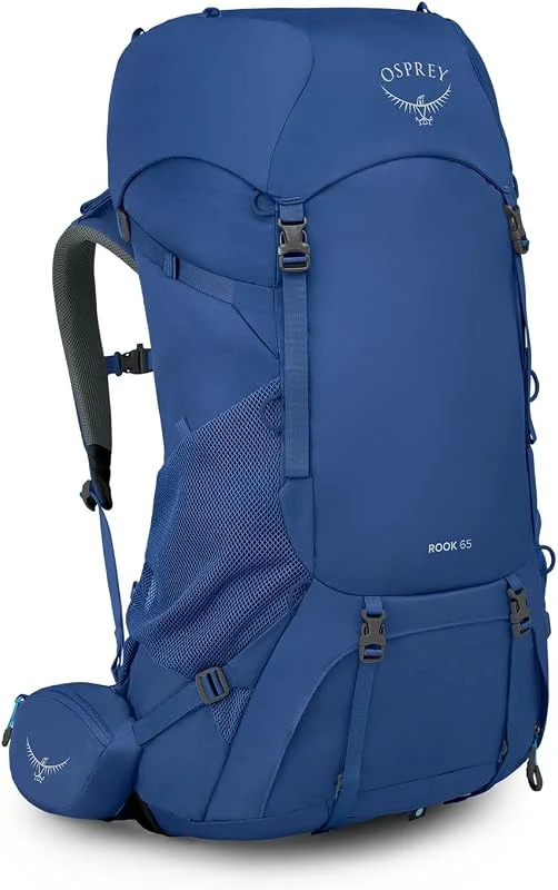 Osprey Rook Sac de trekking homme, 65L, Astrology Blue, Blue Flame — Equipement ski