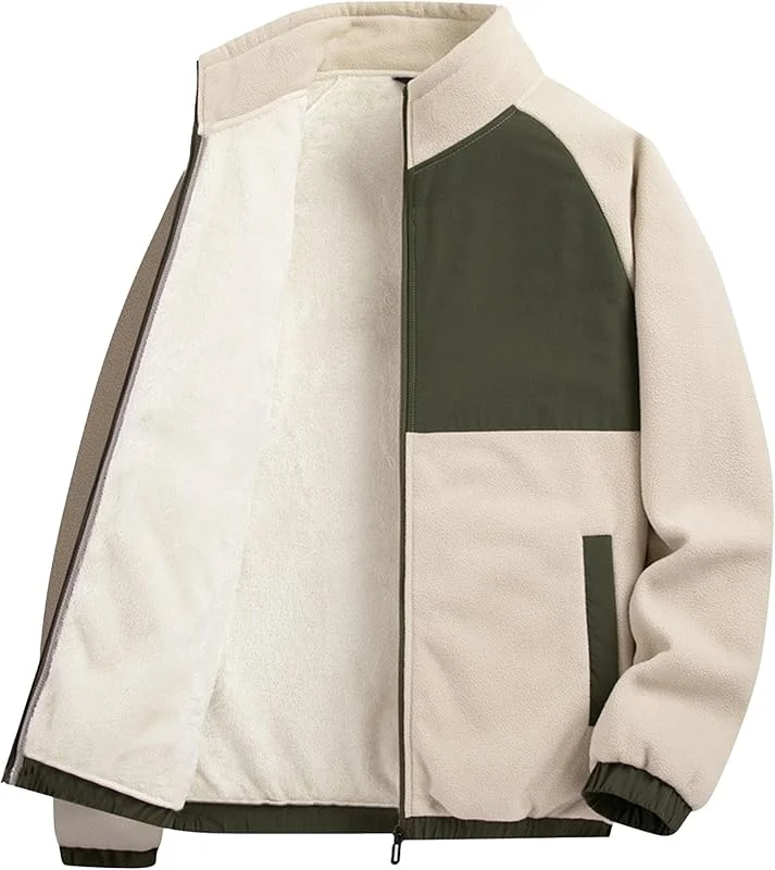 ZDJSWJ Hommes coton veste légère coton sportswear twill baseball jacket zip pure Color Casual Business manteau d'automne — Vetements ski