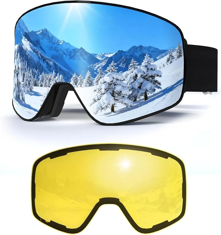 VCOROS Masque de Ski YH212 avec Magnétique Lentille Interchangeable — Equipement ski