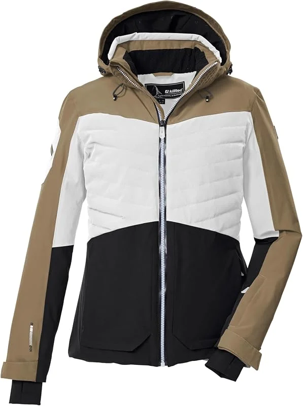 killtec Ksw 30 Wmn Ski Jckt Veste de ski, fonctionnelle avec capuche amovible et jupe pare-neige Femme — Vetements ski