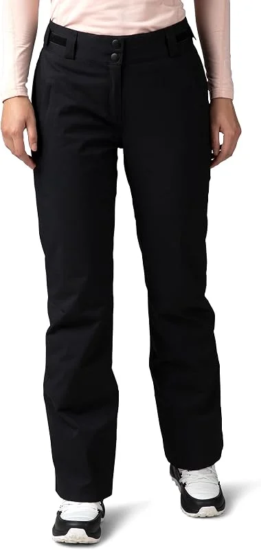 ROSSIGNOL - Pantalon de Ski Staci pour Femme - Imperméable et Respirant, Pantalon élastique d'hiver de Ski Alpin Chaud et liberté, Hydrofuge de Neige et de Pluie, Taille réglable, Noir, M — Vetements ski