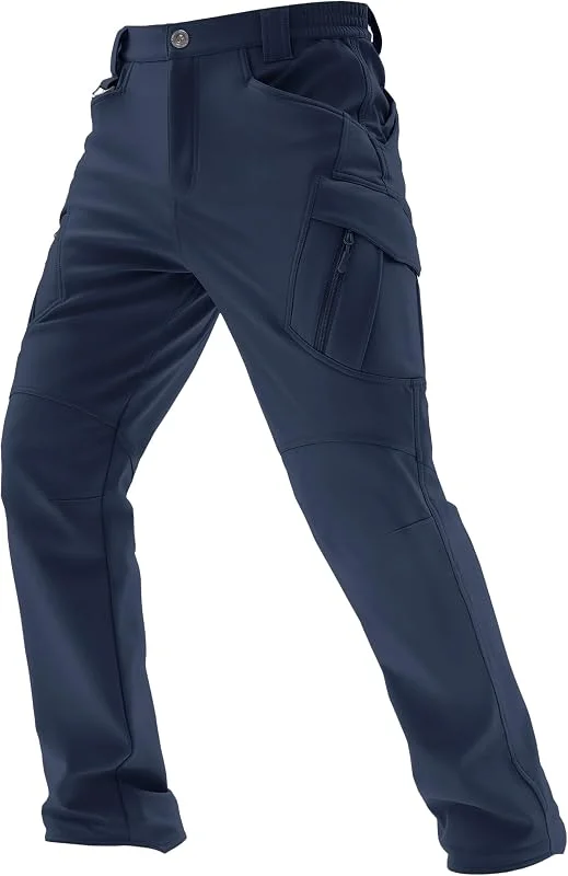 TACVASEN Pantalon softshell pour homme - Rembourré - Imperméable - Coupe-vent - Chaud — Vetements ski