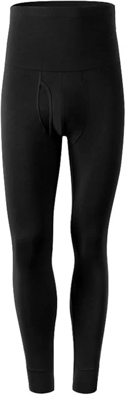 sous-vêtement Thermique for Homme sous-vêtement Taille Haute Pantalon Mince Corps façonnage élastique Compression Collants Pyjamas (Color : Svart, Taille : 3XL) — Vetements ski