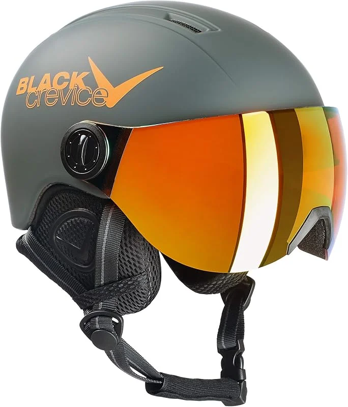 Black Crevice Casque de Ski Leogang pour Enfant - Unisexe — Equipement ski