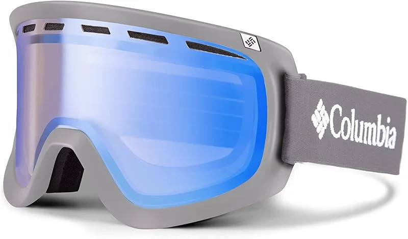 Columbia Unisex Snow Goggles Benton Springs - Grey, White with Blue Steel Lens — Equipement ski
